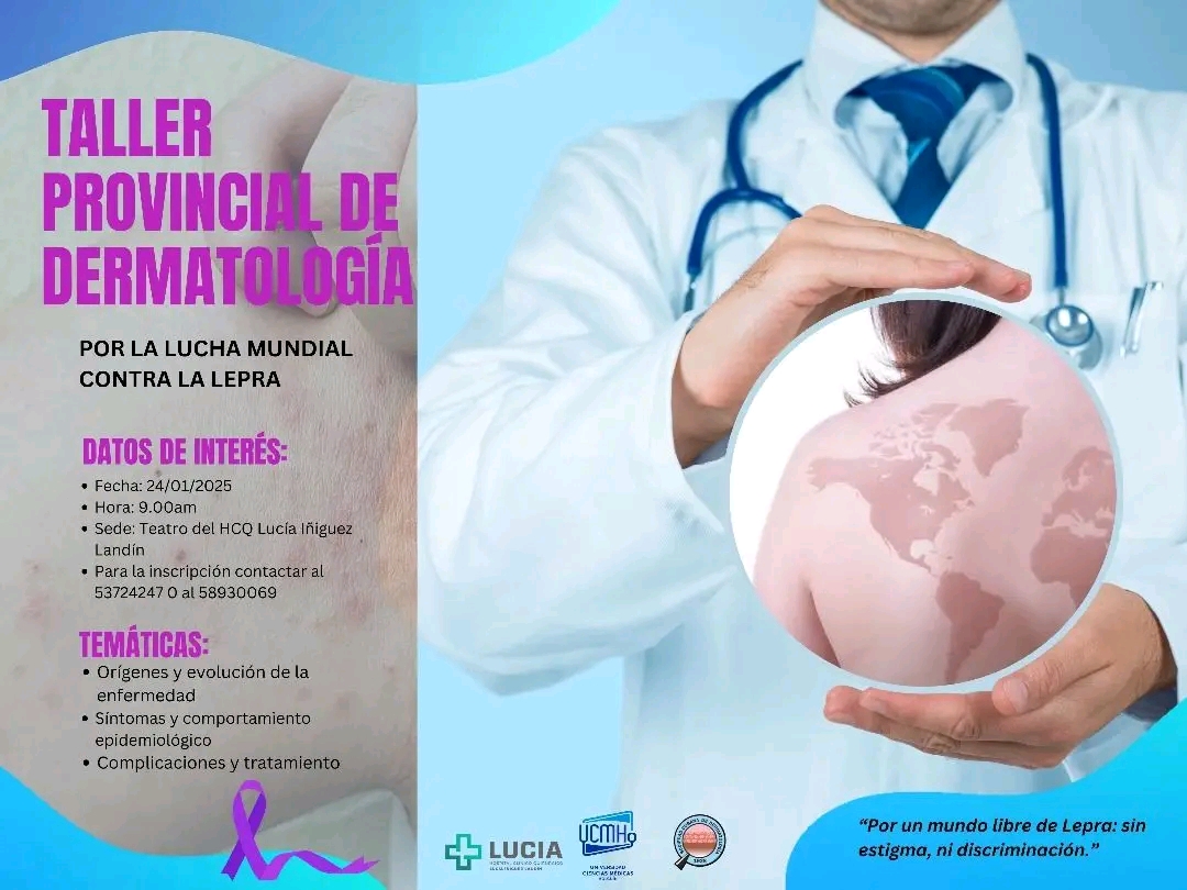 Convocatoria al Taller Provincial de Dermatología.